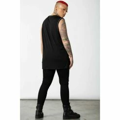 Unisex Tank Top KILLSTAR - Knockdown Mesh -Halloween Mens Wear Store knockdown mesh vest b x1603