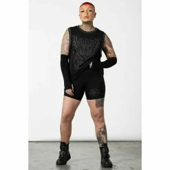 Unisex Tank Top KILLSTAR - Knockdown Mesh -Halloween Mens Wear Store knockdown mesh vest b x1604