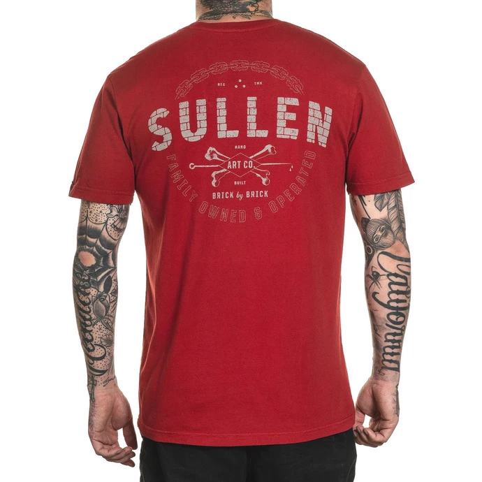Men's T-shirt SULLEN - BRICK BY BRICK - CHILI PEPPER 3 Men's T-shirt SULLEN - BRICK BY BRICK - CHILI PEPPER