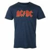 Men's T-shirt AC/DC - Logo - Snow Wash - ROCK OFF -Halloween Mens Wear Store modre 008