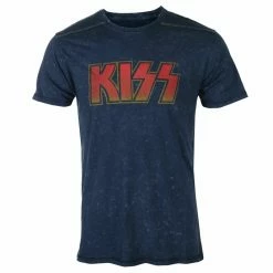 Men's T-shirt KISS - Classic Logo - Snow Wash - ROCK OFF