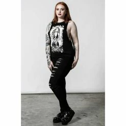 Unisex Tank Top KILLSTAR - Morning Muscle - Black -Halloween Mens Wear Store morning muscle vest b x1603