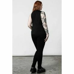 Unisex Tank Top KILLSTAR - Morning Muscle - Black -Halloween Mens Wear Store morning muscle vest b x1604