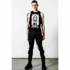 Unisex Tank Top KILLSTAR - Morning Muscle - Black -Halloween Mens Wear Store morning muscle vest b x1605