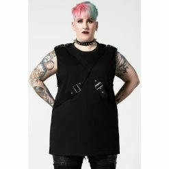 Unisex Tank Top KILLSTAR - Overtaker - Black 12 Unisex Tank Top KILLSTAR - Overtaker - Black -Halloween Mens Wear Store overtaker vest b x1604