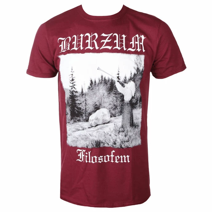 T-shirt Metal Men's Burzum - FILOSOFEM 2018 (MAROON) - PLASTIC HEAD 3 T-shirt Metal Men's Burzum - FILOSOFEM 2018 (MAROON) - PLASTIC HEAD
