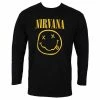 Men's Long-sleeved T-shirt NIRVANA - SMILEY LOGO - PLASTIC HEAD -Halloween Mens Wear Store ph hea 44
