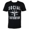 T-shirt Metal Men's Social Distortion - WINGED WHEEL - PLASTIC HEAD -Halloween Mens Wear Store ph hea 53