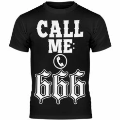 T-shirt Hardcore Men's - CALL ME: 666 - AMENOMEN