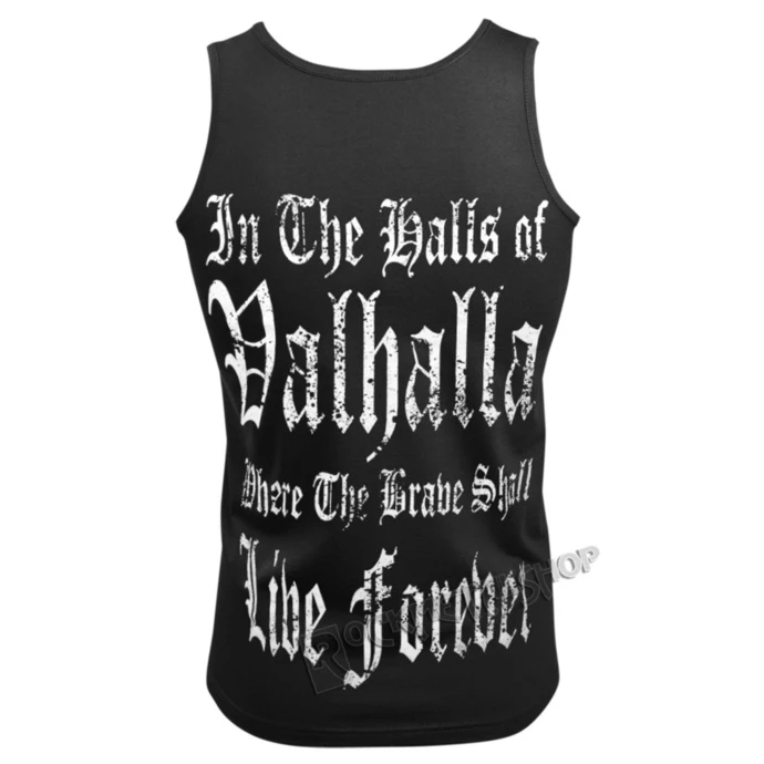 Top Men's VICTORY OR VALHALLA - INVADER - Image 2