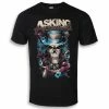 T-shirt Metal Men's Asking Alexandria - Hat Skull - ROCK OFF -Halloween Mens Wear Store predni potisk 012