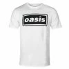 Men's T-shirt Oasis - Decca Logo - White -Halloween Mens Wear Store rf