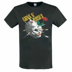 Men's T-shirt Guns N' Roses - NEEDLE SKULL - CHARCOAL - AMPLIFIED