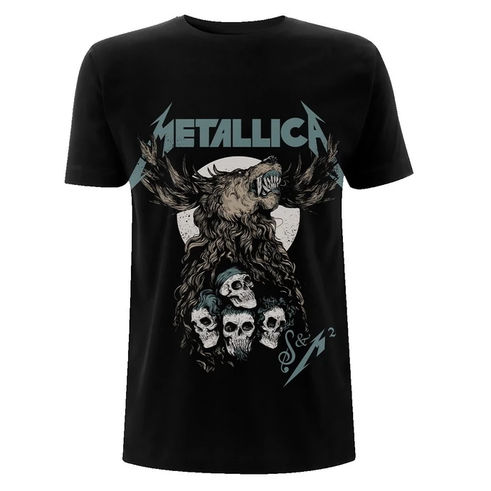 Men's T-shirt Metallica - S&M2 Skulls - Black 3 Men's T-shirt Metallica - S&M2 Skulls - Black
