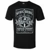 Men's T-shirt Johnny Cash - Music Rebel - BLACK - ROCK OFF -Halloween Mens Wear Store saa026