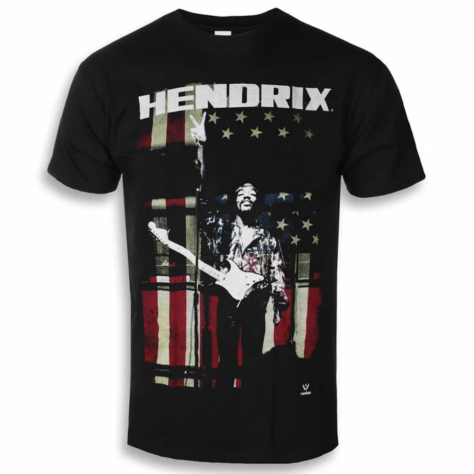 Men's T-shirt Jimi Hendrix - Peace - ROCK OFF 3 Men's T-shirt Jimi Hendrix - Peace - ROCK OFF