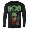 Men's Long-sleeved T-shirt Bob Marley - Smoke Gradient - BLACK - Dip-Dye -Halloween Mens Wear Store saq015