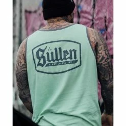 Men's Tank Top SULLEN - LINCOLN - GREEN -Halloween Mens Wear Store scm3986 10mwzwvh