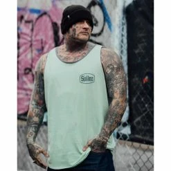 Men's Tank Top SULLEN - LINCOLN - GREEN -Halloween Mens Wear Store scm3986 11mwzwvh