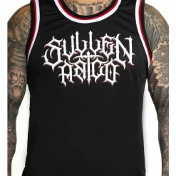 Men's Tank Top (jersey) SULLEN - DEATH - BLACK 8 Men's Tank Top (jersey) SULLEN - DEATH - BLACK -Halloween Mens Wear Store scm4637 8zztr