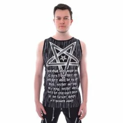 Men's Tank Top HEARTLESS - SCRIPT - BLACK