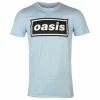 Men's T-shirt Oasis - Decca Logo Sky Blue -Halloween Mens Wear Store tfe003