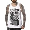 Men's Tank Top HYRAW - SUICIDAL BLANC -Halloween Mens Wear Store tkh suicidal wh1