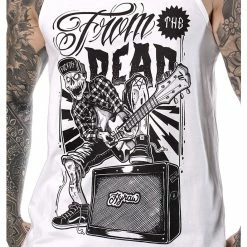 Men's Tank Top HYRAW - SUICIDAL BLANC -Halloween Mens Wear Store tkh suicidal wh5