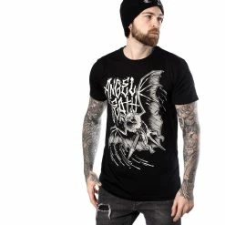 T-shirt Hardcore Men's - ANGEL OF DEATH - HYRAW -Halloween Mens Wear Store tsh angelofdeath4