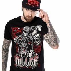 T-shirt Hardcore Men's - KILLER - HYRAW -Halloween Mens Wear Store tsh killer3