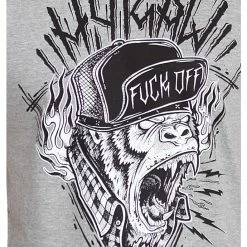 T-shirt Hardcore Men's - MONKEY - HYRAW -Halloween Mens Wear Store tsh monkey6