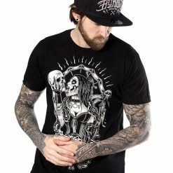 T-shirt Hardcore Men's - VOODOO QUEEN - HYRAW 10 T-shirt Hardcore Men's - VOODOO QUEEN - HYRAW -Halloween Mens Wear Store tsh voodooqueen3