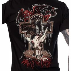 T-shirt Hardcore Men's - WAKE THE DEAD - HYRAW -Halloween Mens Wear Store tsh wakethedead5
