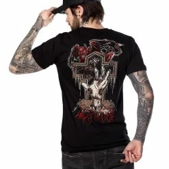 T-shirt Hardcore Men's - WAKE THE DEAD - HYRAW -Halloween Mens Wear Store tsh wakethedead6