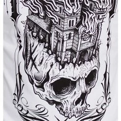 T-shirt Hardcore Men's - WHITE CHURCH - HYRAW -Halloween Mens Wear Store tsh whitechurch6