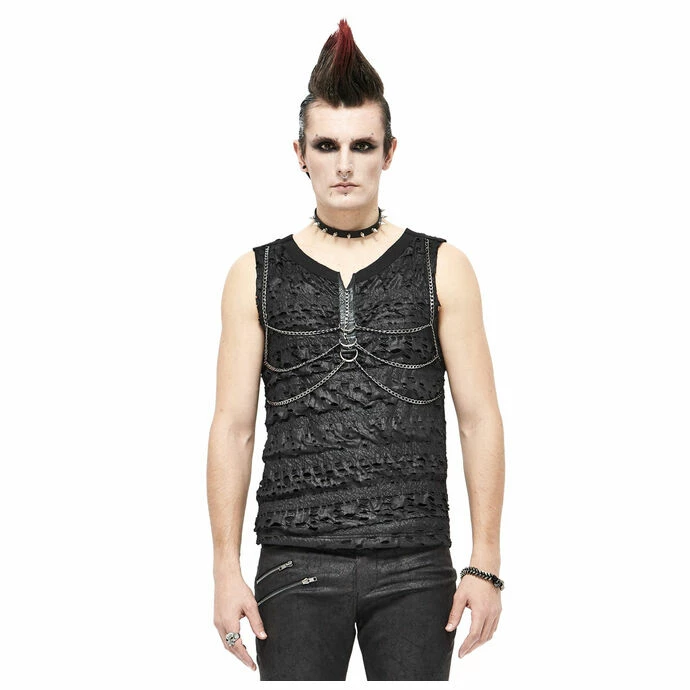 Men's Tank Top DEVIL FASHION - Indestructable Punk Tank Top With Chains 3 Men's Tank Top DEVIL FASHION - Indestructable Punk Tank Top With Chains
