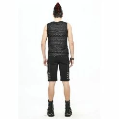 Men's Tank Top DEVIL FASHION - Indestructable Punk Tank Top With Chains 12 Men's Tank Top DEVIL FASHION - Indestructable Punk Tank Top With Chains -Halloween Mens Wear Store tt163 5