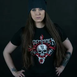 T-shirt Metal Men's Godsmack - Chrome Pistons - ROCK OFF -Halloween Mens Wear Store web5