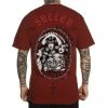 Men's T-shirt SULLEN - CHINGY FRINGE - ROSEWOOD -Halloween Mens Wear Store wh35wb5v