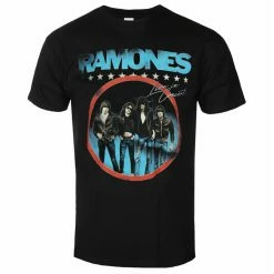 Men's T-shirt Ramones - Circle Photo - Black - ROCK OFF