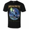 Men's T-shirt Megadeth - RIP Anniversary BL - ROCK OFF -Halloween Mens Wear Store wq051