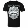 Men's T-shirt Iron Maiden - Samurai Graphic - White BL - ROCK OFF -Halloween Mens Wear Store wsaw075
