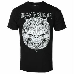 Men's T-shirt Iron Maiden - Samurai Graphic - White BL - ROCK OFF