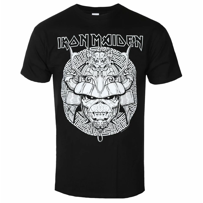 Men's T-shirt Iron Maiden - Samurai Graphic - White BL - ROCK OFF 3 Men's T-shirt Iron Maiden - Samurai Graphic - White BL - ROCK OFF
