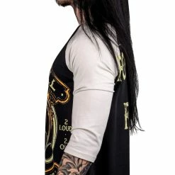 Men's T-shirt With 3/4 Sleeve WORNSTAR - Rock N Roll Forever -Halloween Mens Wear Store wsrtm rnr4vr 82