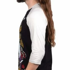 Men's T-shirt With 3/4 Sleeve WORNSTAR - Suicide King -Halloween Mens Wear Store wsrtm skg 270x