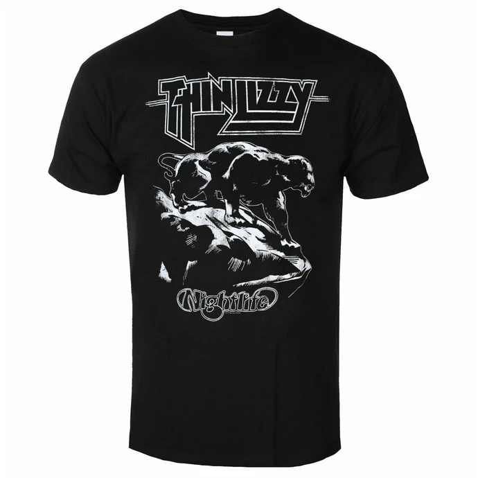 Men's T-shirt Thin Lizzy - Nightlife - ROCK OFF 3 Men's T-shirt Thin Lizzy - Nightlife - ROCK OFF