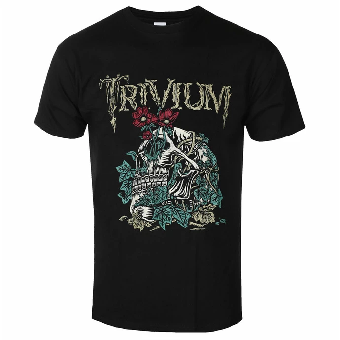 Men's T-shirt Trivium - Skelly Flower - ROCK OFF 3 Men's T-shirt Trivium - Skelly Flower - ROCK OFF