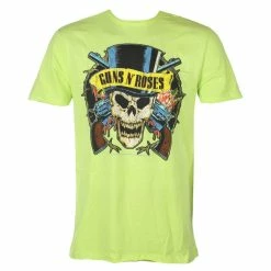 Men's T-shirt Guns N' Roses - DEATH SKULL - OCEAN COLOR GREEN - AMPLIFIED